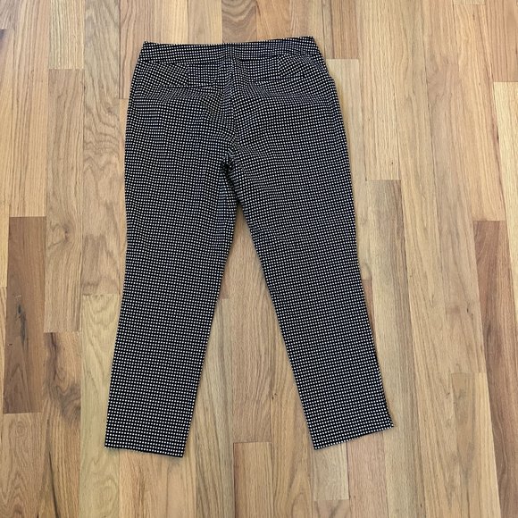 talbots - signature work pant - black and white polka dot - size 10 - Picture 4 of 9